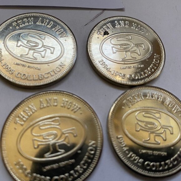San Francisco 49ers then and now 1994-95 collectable coins 6 of 20 Lot #22 - Picture 6 of 8